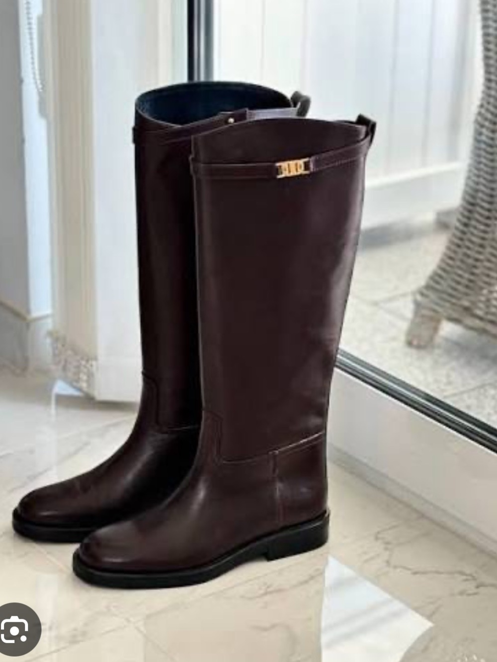 2025 Massimo Dutti Dark Brown rider Boots 39/ 9